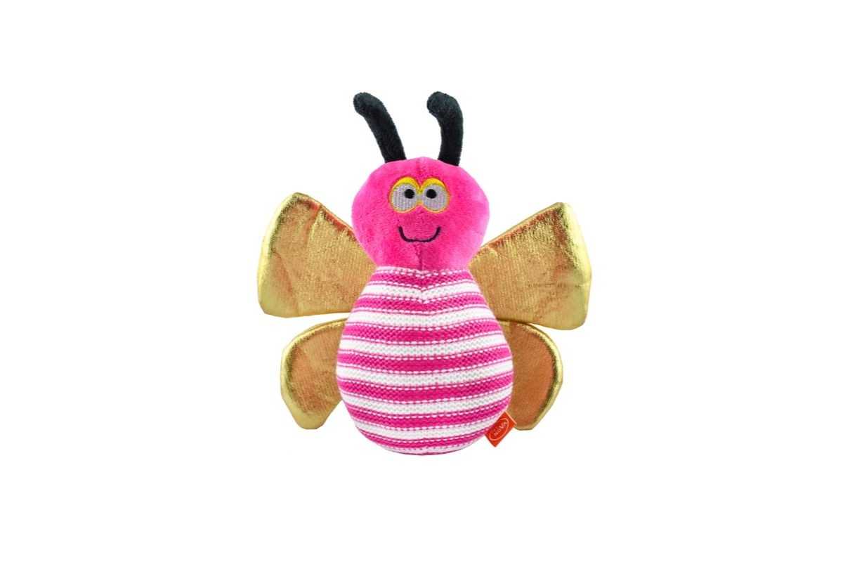 PET NOVA Pink Bee Pliušinė Rožinė Bitė Šunims 22cm